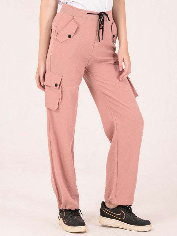 Albion Women Beige Smart Trousers