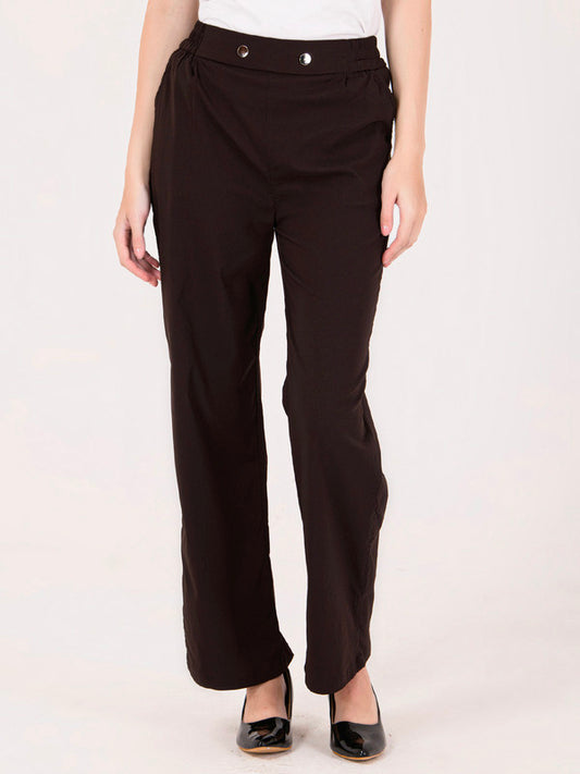 Albion Women Black Smart Trousers