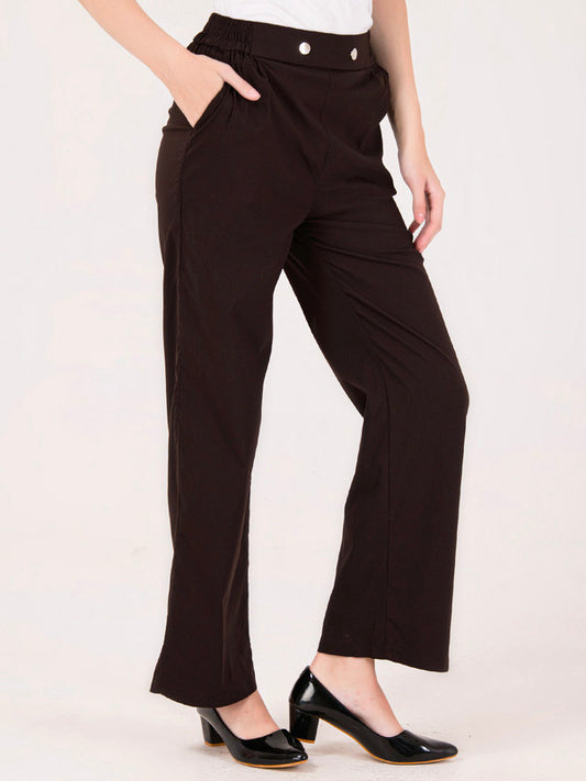 Albion Women Black Smart Trousers
