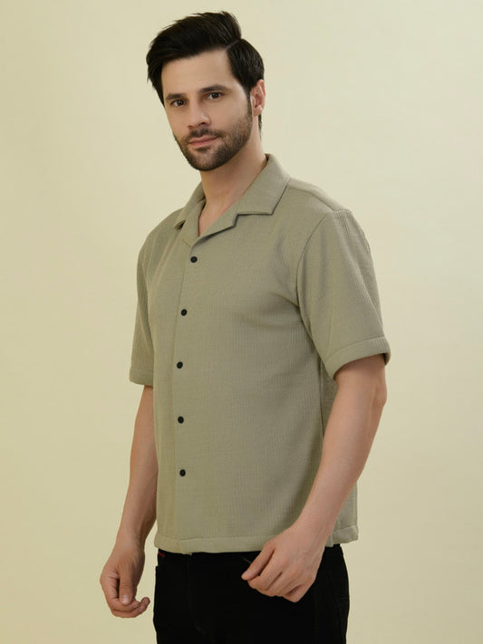 Albion Premium Men Khaki Shirt Hs