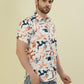 Albion Premium Men Orange Print Shirt Hs