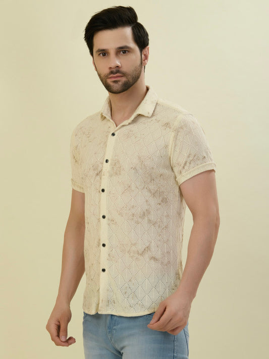 Albion Premium Men 2 Cream Shirt Hs