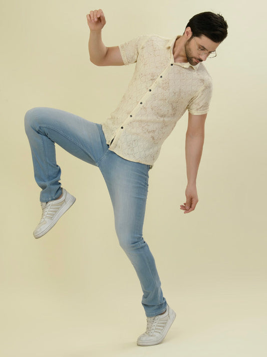 Albion Premium Men 2 Cream Shirt Hs