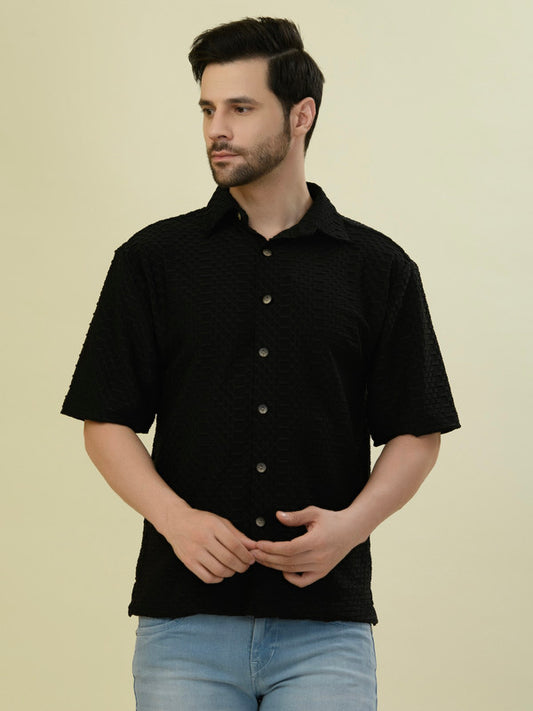 Albion Premium Men Black Shirt Hs