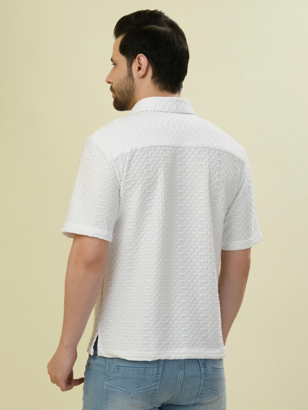 Albion Premium Men White Shirt Hs