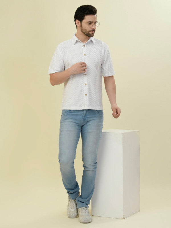 Albion Premium Men White Shirt Hs