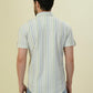 Albion Premium Men Green Stripe Shirt Hs