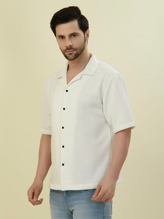 Albion Premium Men White Shirt Fs