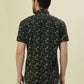 Albion Premium Men Green Print Shirt Hs