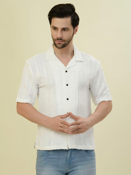 Albion Premium Men White Shirt Fs