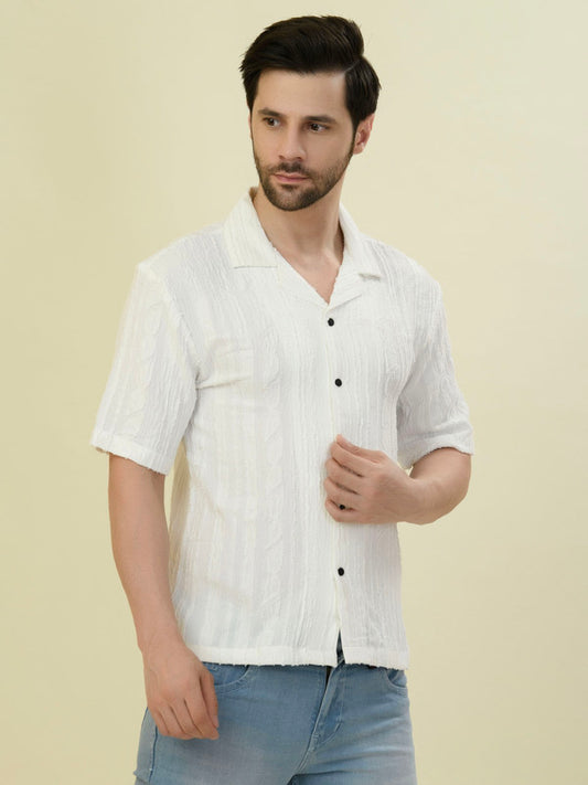 Albion Premium Men White Shirt Fs