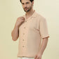 Albion Premium Men Peach Shirt Hs