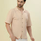 Albion Premium Men Peach Shirt Hs