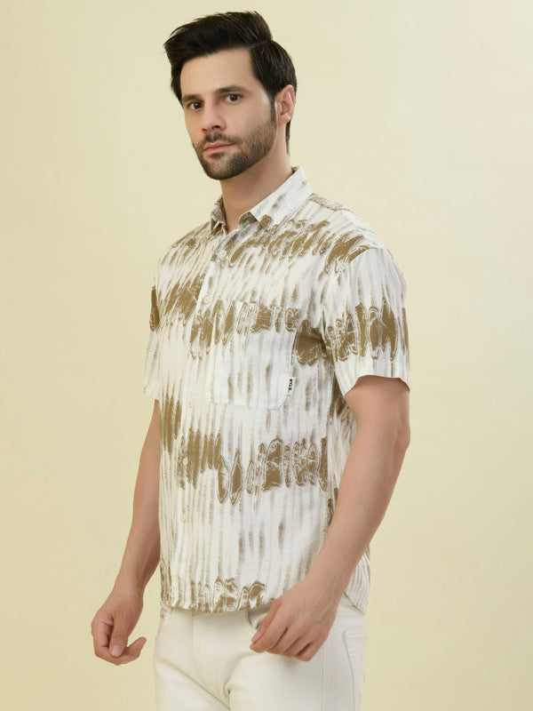 Albion Premium Men Brown Shirt Hs
