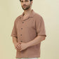 Albion Premium Men Brick Brown Shirt Fs