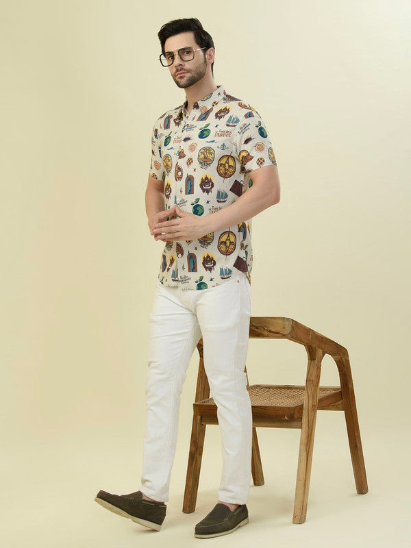 Albion Premium Men A Cream Shirt Hs