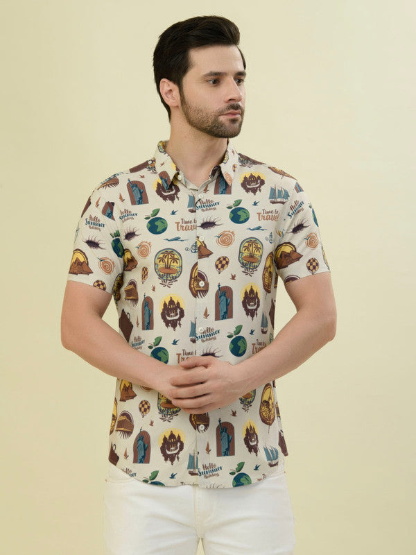 Albion Premium Men A Cream Shirt Hs