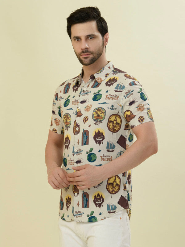 Albion Premium Men A Cream Shirt Hs