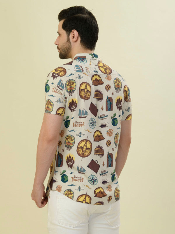 Albion Premium Men A Cream Shirt Hs
