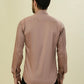 Albion Premium Men D Peach Shirt Fs