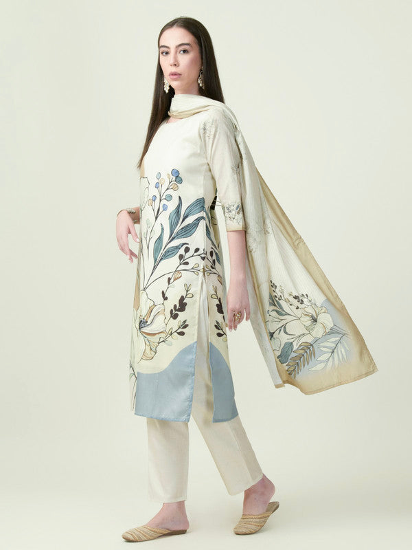 Albion Premium Ladies Ambika Ethnic Lemon Kurti Set