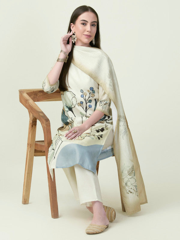 Albion Premium Ladies Ambika Ethnic Lemon Kurti Set