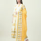 Albion Premium Ladies Knit Plus Ethnic Cream Kurti Set