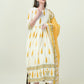 Albion Premium Ladies Knit Plus Ethnic Cream Kurti Set