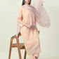 Albion Premium Ladies Adheshwar Ethnic Peach Kurti Set