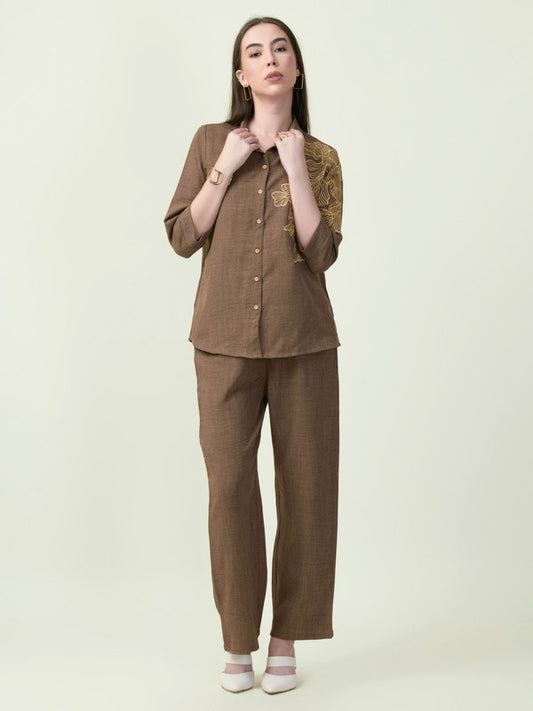 Albion Premium Ladies Ol Brown Co-ord sets