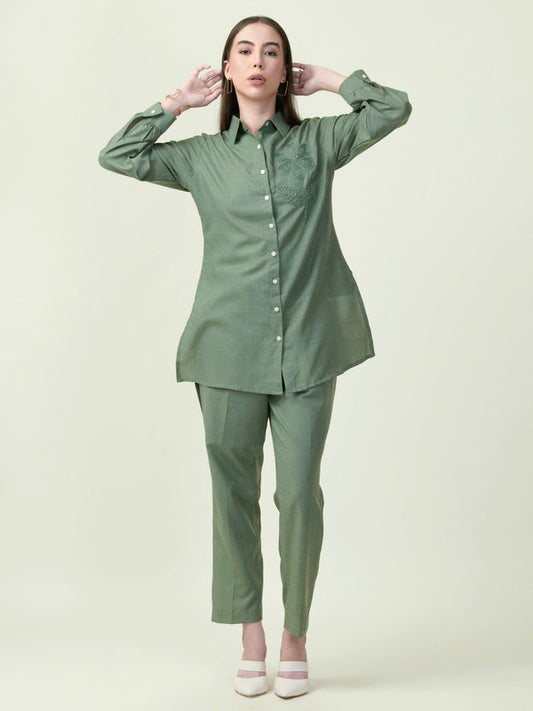 Albion Premium Ladies Napoleon Green Co-ord sets