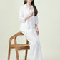 Albion Premium Ladies Neel Kamal White Co-ord sets