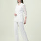 Albion Premium Ladies Neel Kamal White Co-ord sets