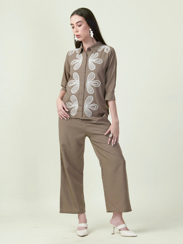 Albion Premium Ladies Ambika Brown Co-ord sets