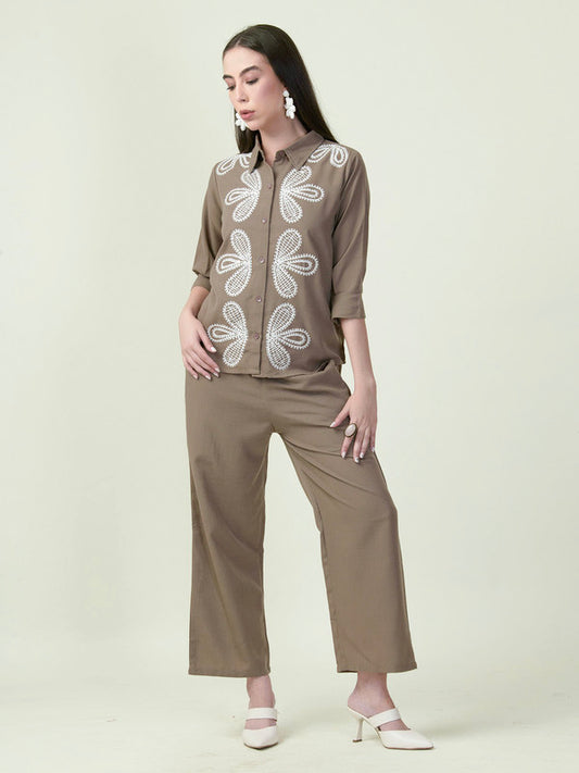 Albion Premium Ladies Ambika Brown Co-ord sets