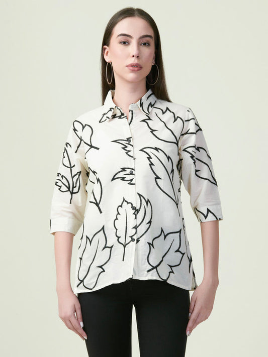 Albion Premium Ladies Mns Off White Shirt