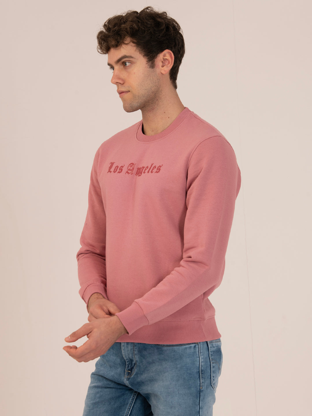 Men’s Premium Winter Fleece Sweatshirt_O pink