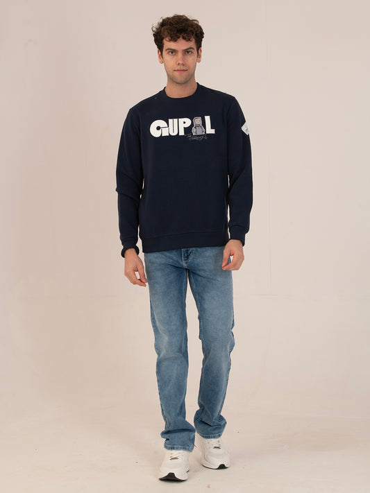 Cozy Thermal Men’s Winter Sweatshirt_navy