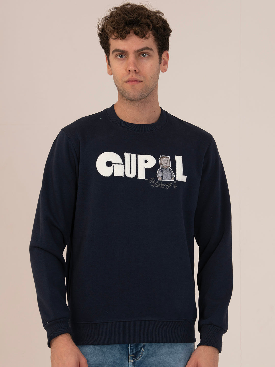Cozy Thermal Men’s Winter Sweatshirt_navy
