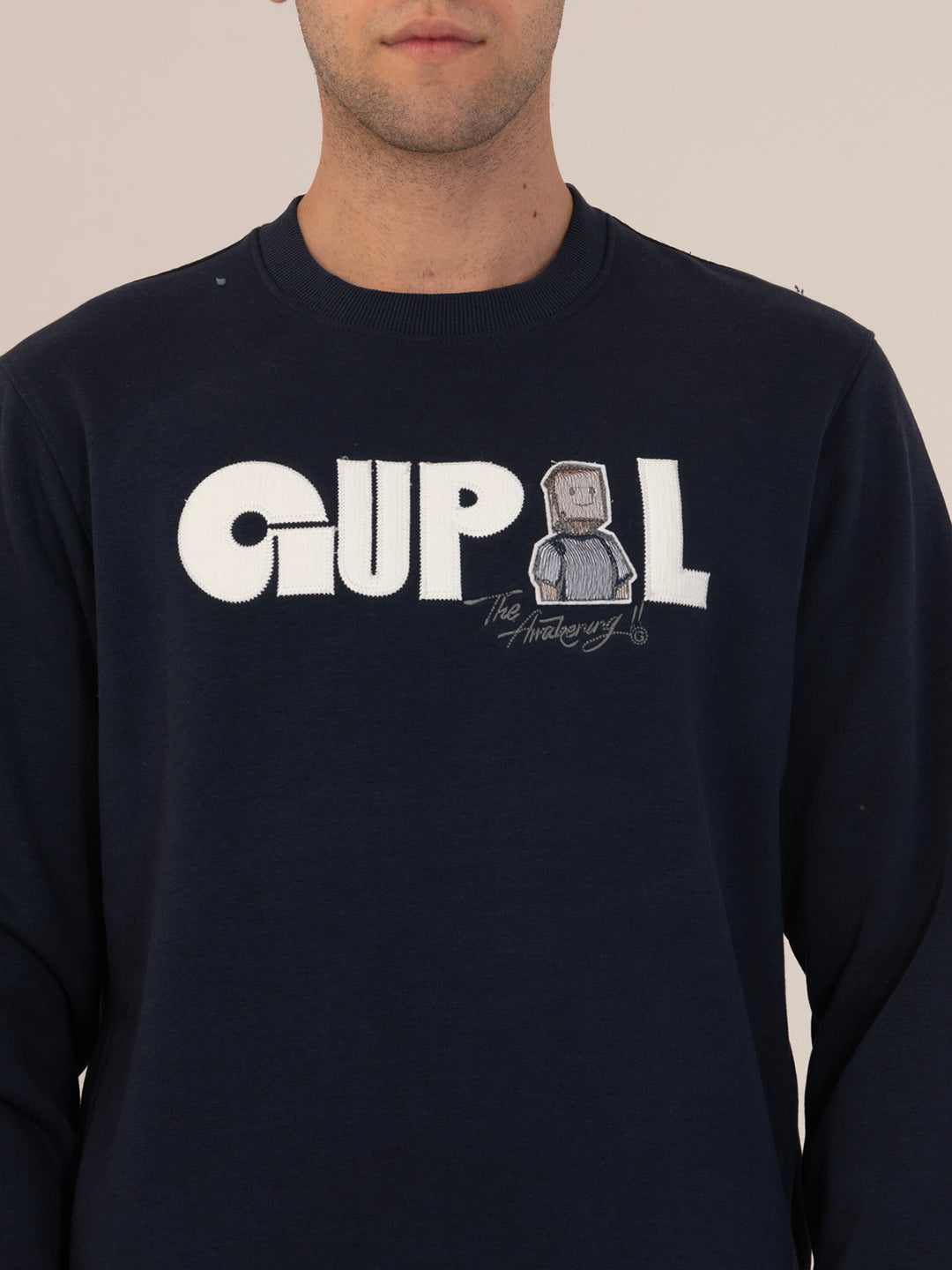 Cozy Thermal Men’s Winter Sweatshirt_navy