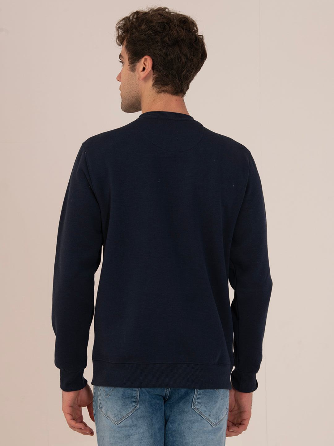 Cozy Thermal Men’s Winter Sweatshirt_navy