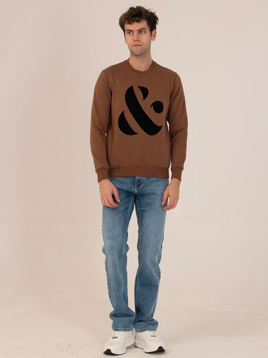 Men’s Winter Athleisure Sweatshirt_coffee