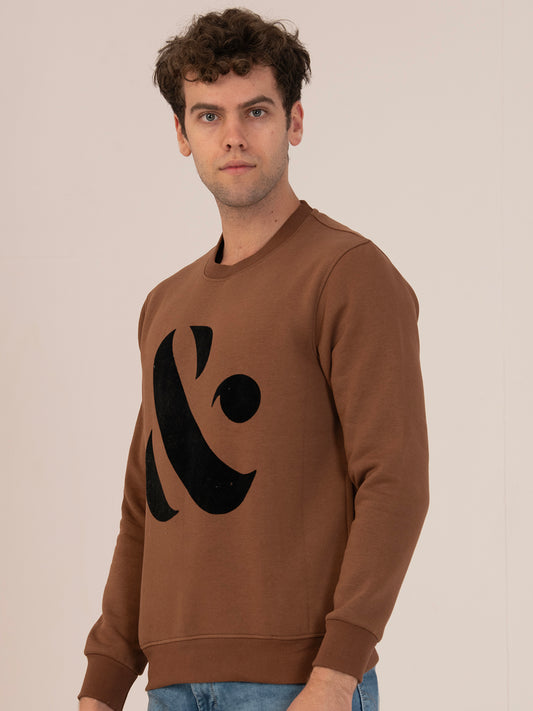 Men’s Winter Athleisure Sweatshirt_coffee