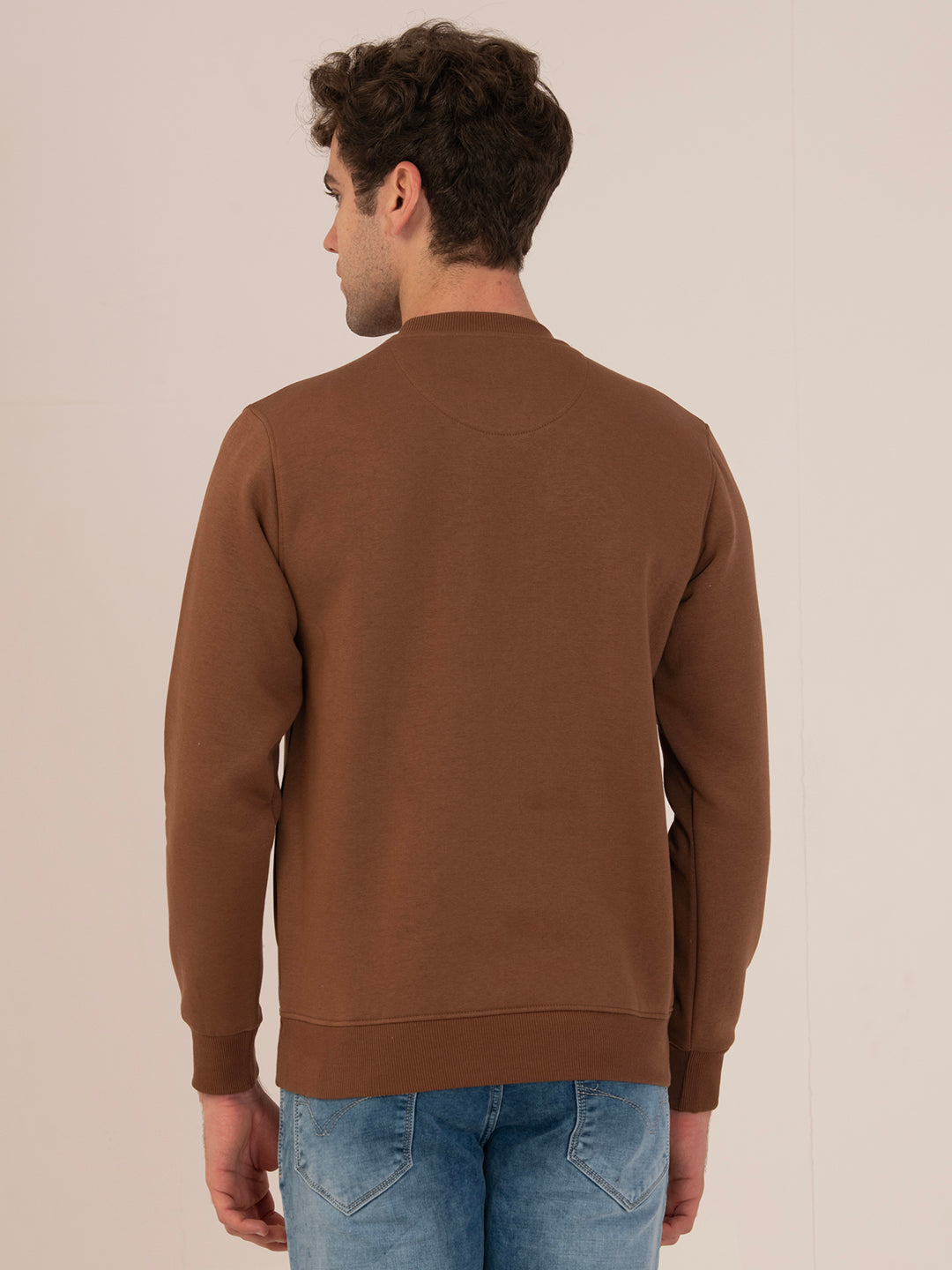 Men’s Winter Athleisure Sweatshirt_coffee
