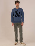 Albion Cyan Men’s Winter Sweatshirt – Cozy & Warm Casual Wear