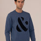 Albion Cyan Men’s Winter Sweatshirt – Cozy & Warm Casual Wear