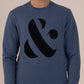 Albion Cyan Men’s Winter Sweatshirt – Cozy & Warm Casual Wear
