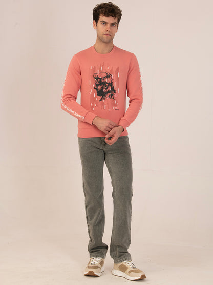 Albion Cyan Men’s Oversized Winter Sweatshirt – Trendy & Cozy Wear