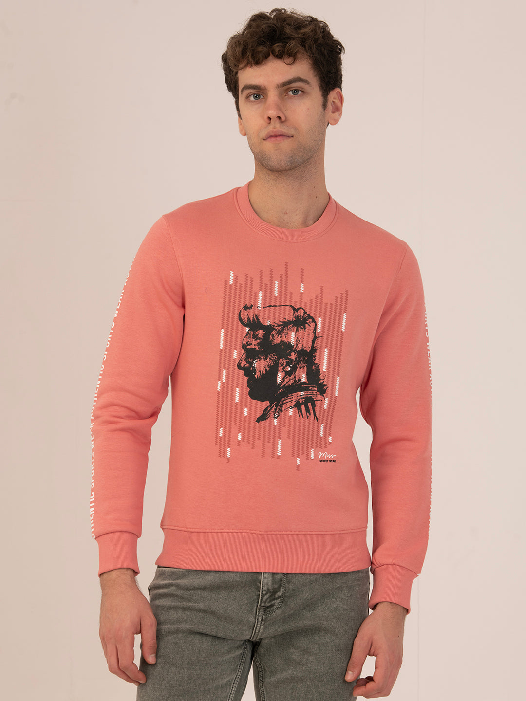 Albion Cyan Men’s Oversized Winter Sweatshirt – Trendy & Cozy Wear