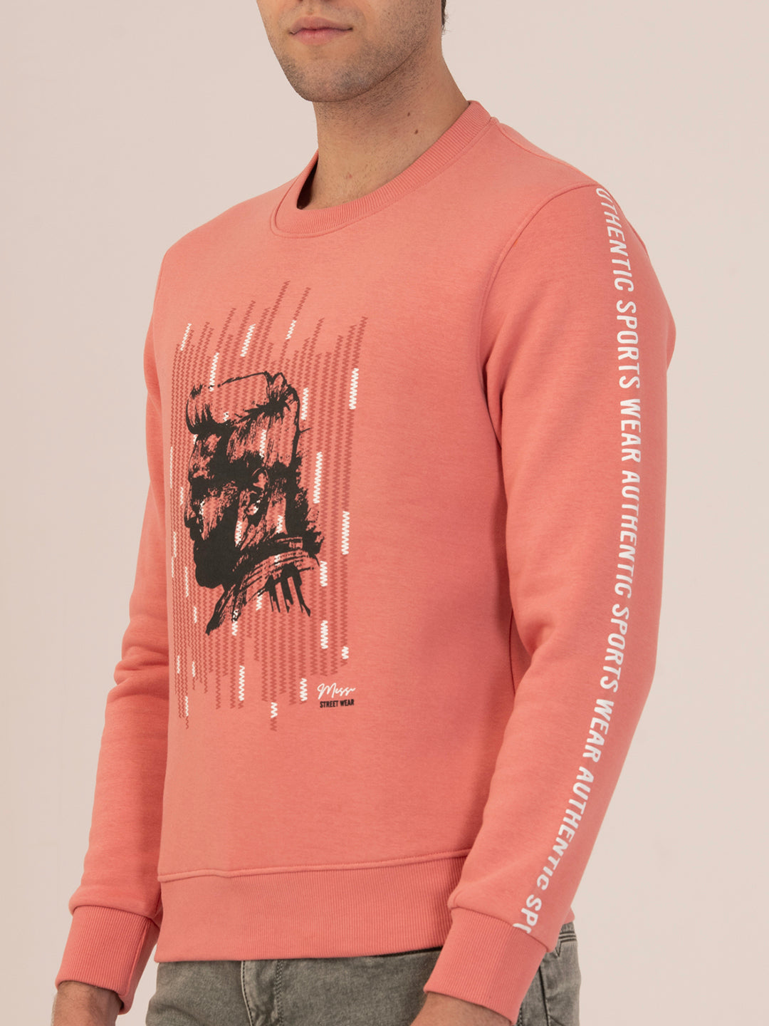 Albion Cyan Men’s Oversized Winter Sweatshirt – Trendy & Cozy Wear